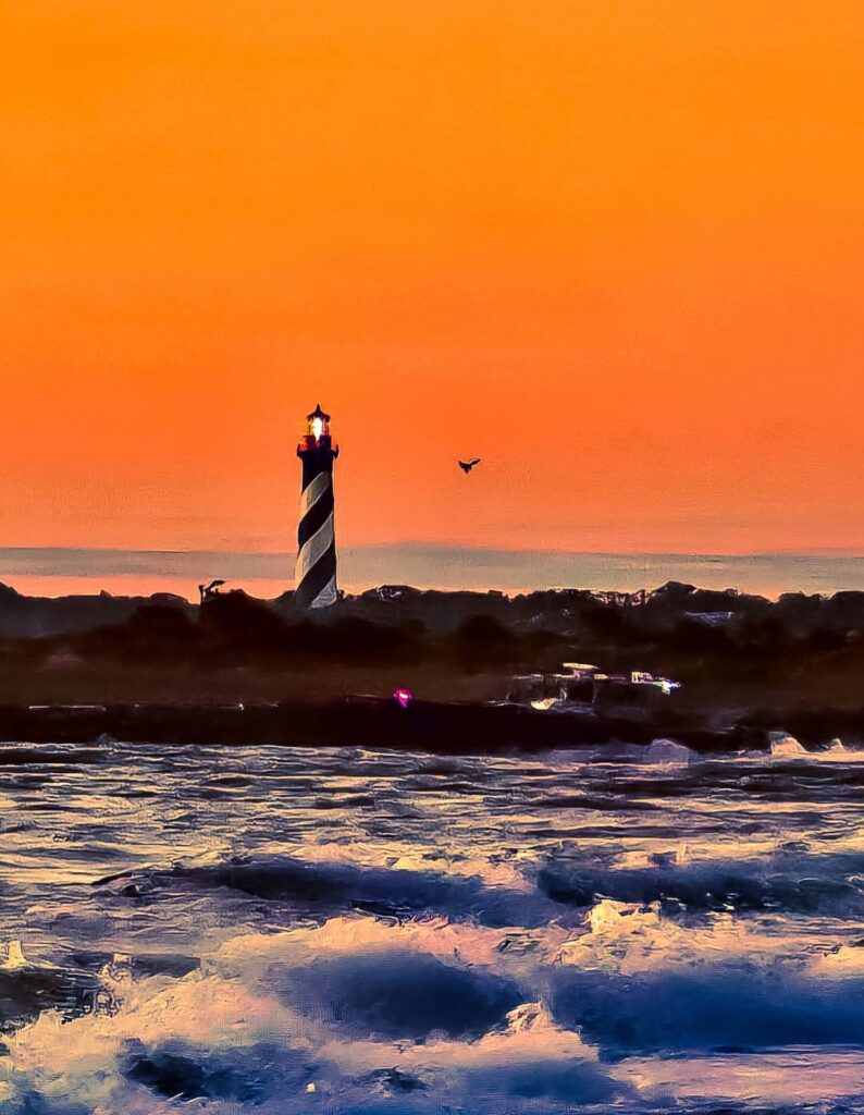 St. Augustine Lighthouse from the ocean