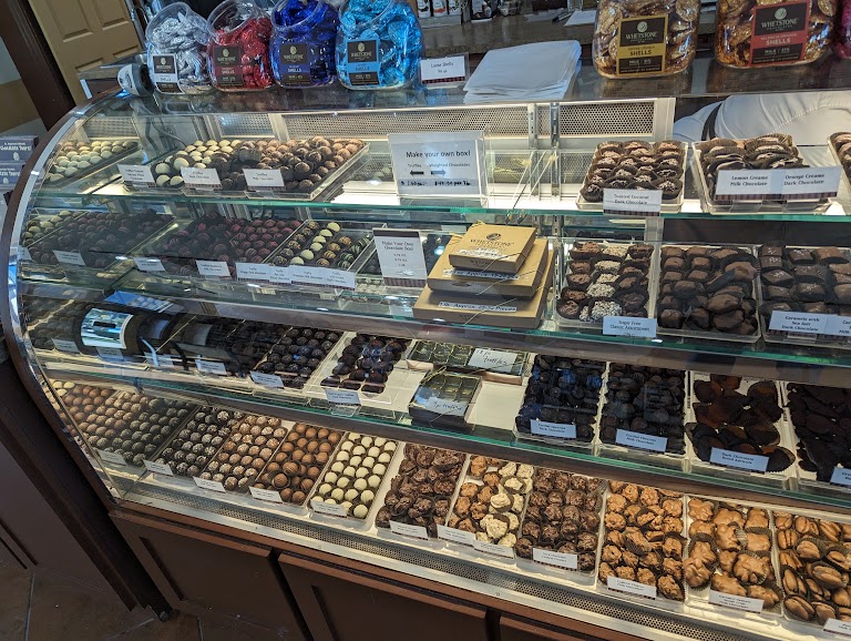 Whetstone's Chocolates in St. Augustine is a local favorite, with enough choices to try a different piece of chocolate for each day of the year